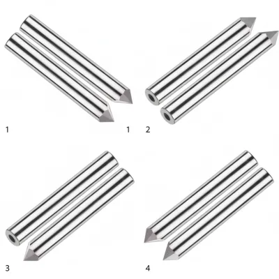 Tungsten Carbide 3-Blade End Mill for Aluminum Angles 30-140 Degrees OEM Customizable 65HRC 35 Helix CNC Compatible