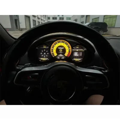 New Digital Dashboard for 3.4+4+3.4 987/987C Boxster/Cayenne 2005-2012 IPS Screen Built-in GPS Car Speedometer