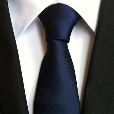 3.14inch Solid Color Silk Necktie Custom Design Ties for Men Daily Wear Red Blue Black Ties Wedding Formal Meeting