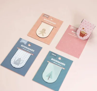 Custom 4C Printing Folding Type New Paper Magnetic Bookmark Maker for Book