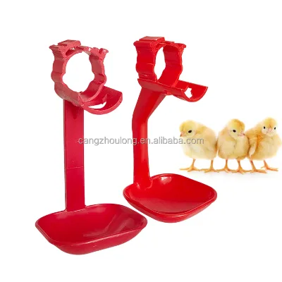 YYX Immotive Design Drip Cups Poultry Water Line Straight Bent Arm Plastic Drip Cup Chicken Cup Drinker