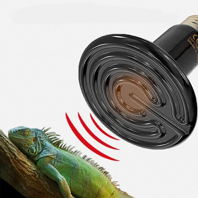 Ceramic Heating Element Infrared Heat Lamp for Night Use, Ideal for Poultry, Pets & Reptiles