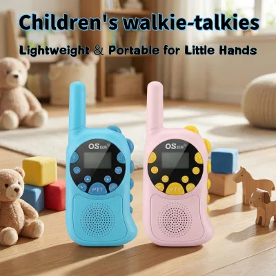 Children Radio Lihgtweight and Portable for Kids 0.5W Low Output Power Smooth Touch Walkie Talkie