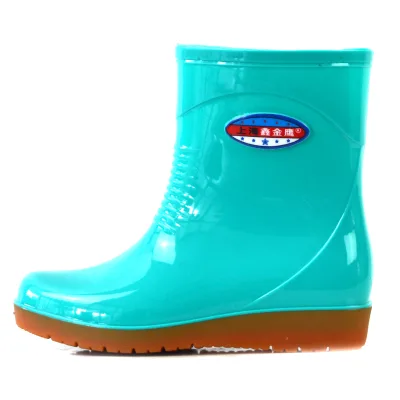 Ankle Platform Women's Rain Boots Waterproof Water Boots for Woman Rain Boots Wholesale Shoes Non-slip Rainboots
