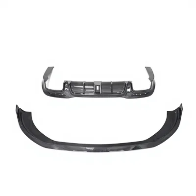 2019 S Class W222 S63 S65 Body Kit  B Style Carbon Fiber Front Lip Rear Diffuser Exhaust Tips W222 S63 S65 Car Body Kit