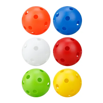 High Quality Hot Selling Colorful Soft Airflow Hollow Golf Balls Bulk Practice Ball for Golfers