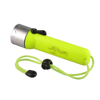 YT-50A 3W LED Waterproof Diving Torch IPX8 & IP68 Rated ABS Plastic Body AA Battery Economical Diving Flashlight