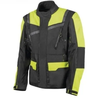Custom-tailored Design Neon Yellow Motorcycle Jacket
