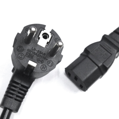 AC Power Adapter Cable Cord EU Plug Wire Cable 220V AC Power Supply Cord 1.5m Lesser IEC C13 Cable Cord