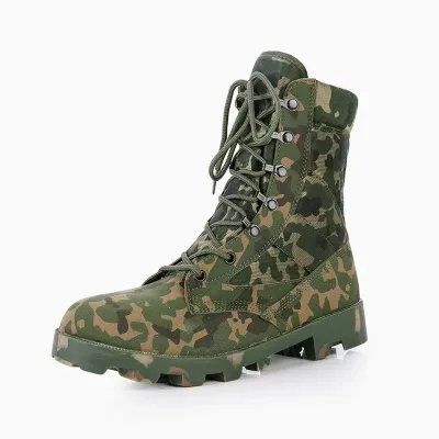 Spring Summer Casual Breathable Rubber Combat Boots HighTop Hiking Mountaineering Tactical Shoes for Men & Women