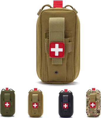 Small Emergency EMT Pouch Medical Bag With Tourniquet Holder Tactical IFAK Trauma Kit