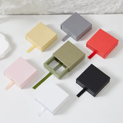 ZNSB006 JCZN High-End Recyclable Paperboard Transparent Film Display Bracelet Box Dust-proof Packaging