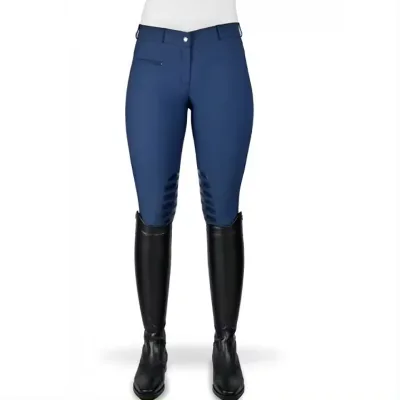 SILUO Wholesale Equestrian Pants High Waisted Riding Pants Customized Silicone Full Seat Horse Riding Breeches With Pocket