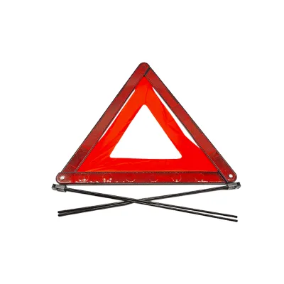 Cheap Price 2pcs Reflective Auto Warning Triangle in Red Plastic Box