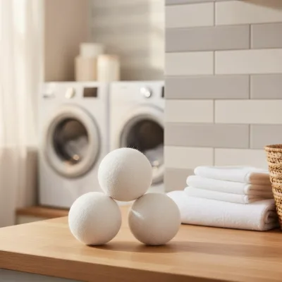 logo Washing Machine Drying Ball Handmade Organic Wool Drying Ball Odorless Wool Tumble Dryer Balls 100% Wool