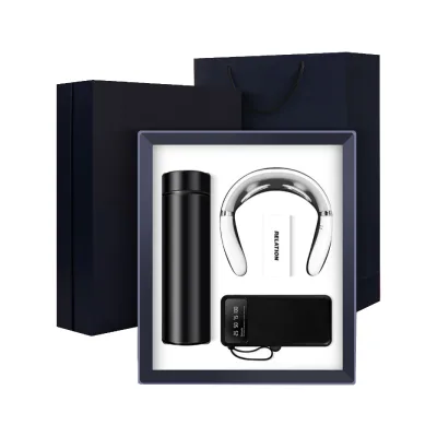 Custom Corporate Wellness Gift Set Neck Massager Tumbler Power Bank Promotional Gift Items Products Gadgets Electronic Gadgets