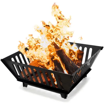 25-Inch Portable Outdoor Fire Pit Stove Wood Burning Fireplace with Carrying Bag for Picnics BBQ Bonfires in Backyard Garden