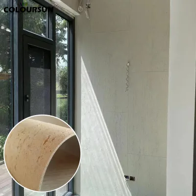 Cladding Wall Travertine mcm Flexible Veneer Flexible Stone Travertine Flexible Travertine Panel Thin Soft Stone
