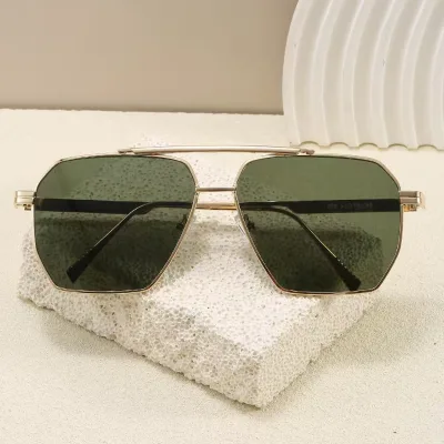 Metal Sunglasses Personality Polygon Sunglasses Outdoor Trend for Men and Women Sunglasses Shade