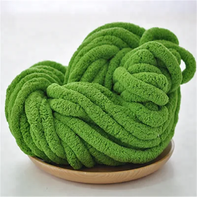 Soft Fluffy Chunky Chenille Yarn For Arm Knitting Crocheting