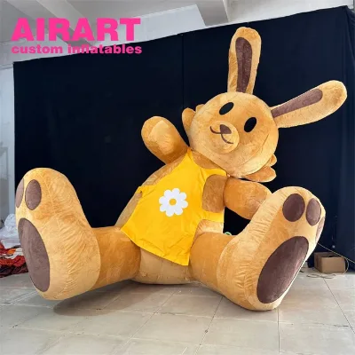 Super Adorable Custom Plush Rabbit Inflatable: a Bestseller for Festival Decorations
