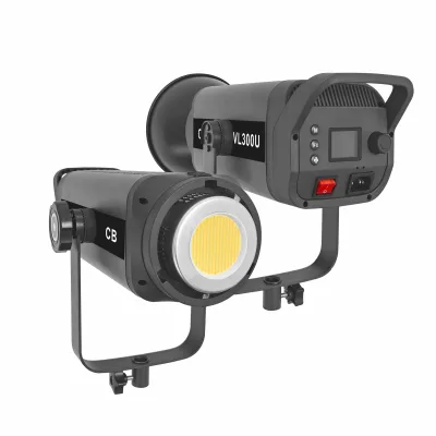 Professional Portable Photographic Lighting Studio 300W LED Video Light Bi-Color Temperature for Selfie Live Streaming Aluminium