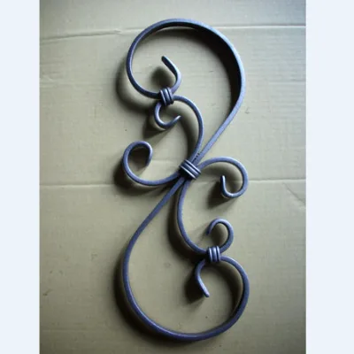 Scroll Baluster Wrought Iron F Decorative Spiral Staircase in Cast Iron Accessories Wrought Iron for Gate Outdoor and Garden