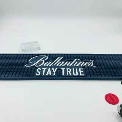 Custom Drop Stitch Mat Custom Full Color Printing logo Rubber bar Spill Mat for Sale