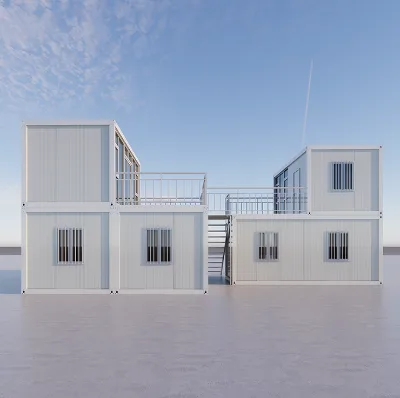Custom Prefab Flat Pack Container House Sandwich Panel Steel 40ft Modern Design for Outdoor Use Bedroom Bathroom Dubai Kenya