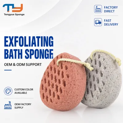 Soft Exfoliating Bath Sponge with Rich Foam Body Scrubber for Shower Bath and Daily Skin Care