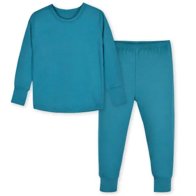 Children Kids Pajamas Unicorn Pajamas 2-Piece Infant & Toddler Ocean Teal Buttery Soft Viscose Fit Pajamas boutique nightwear