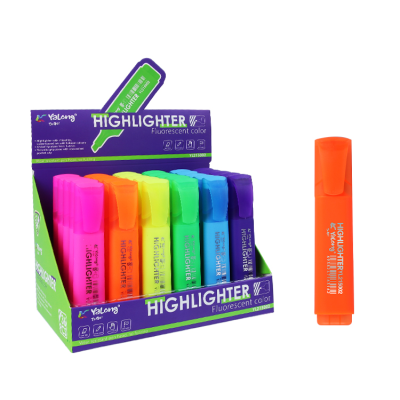 Colorful Highlighter Office School Stationery Products Private Label Fluorescent Colorful Marker Highlighter Pen