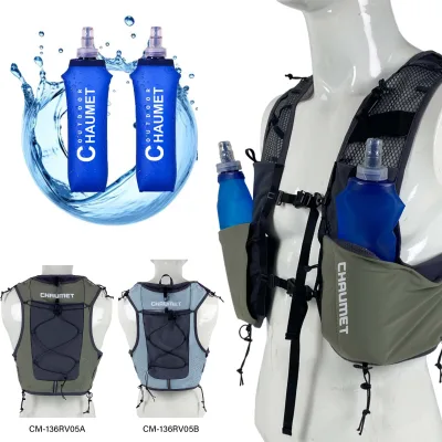 Running Vest Reflective Vest Water Bladder Adjustable Waistband & Breathable Materials Chest Gear Running Ves for Running