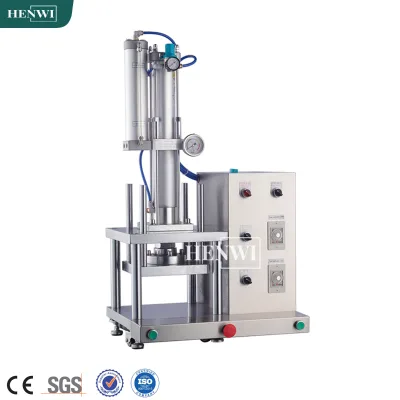 Henwi Desktop Type Powder Pressing Machine Blush Brow Bronzer Shimmering Pressed Based Power Highlight Cake Presser Equipment