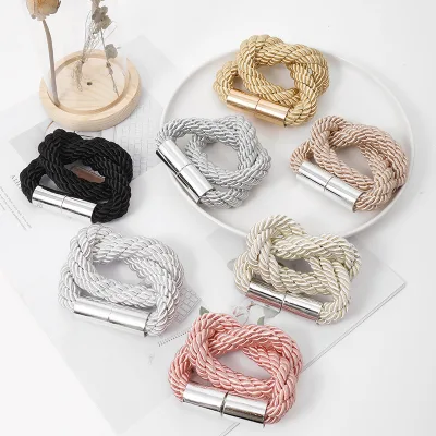 1 PCS European Style Curtain Tiebacks,Strong Magnetic Curtain Holders for Thick Drapes, Tie Backs for Heavy Duty Drapes