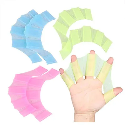 JW-766 Wholesale Silicone Swimming Fins with Webbed Flippers and Hand Paddles Training Diving Gloves for Water Sports
