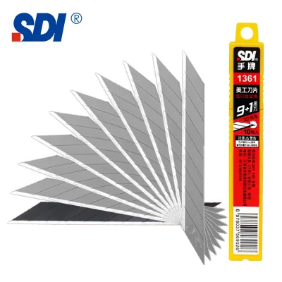 Genuine Sdi Brand 1361 Small Utility Knife 9mm Alloy Steel 30-Degree Blade for Sharp Angle for Car Film Small Paper Cutting