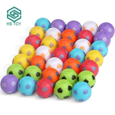 HS Manufacturer's Mini Fidget Spinner Stress Ball Football & Soccer Toy Spinners Spinning Sports Game Ball for Kids