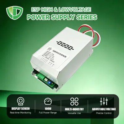 Oil Fume Purifier with High Voltage Power Supply 100W Aluminum Case Argent Color for Ducted Fan Systems Kitchen & Restaurant Use