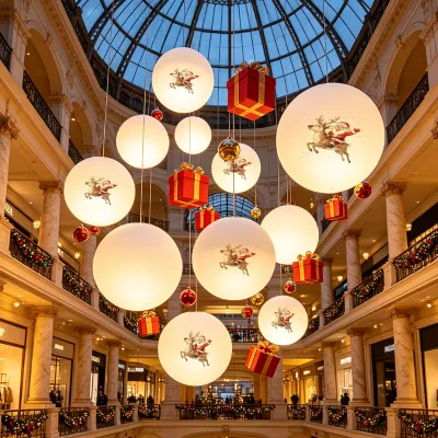 IP65 Christmas Globe Pendant Light Rechargeable Rgb Night Light with Remote Control Durable Custom logo for Indoor Outdoor Use