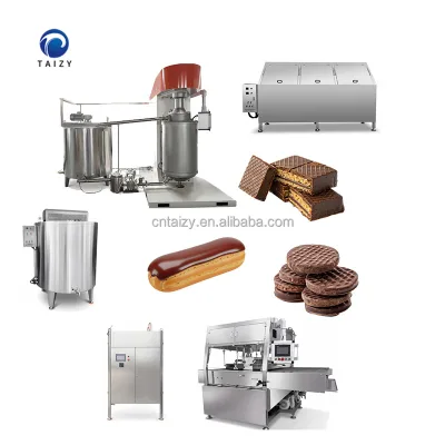 Full Automatic Chocolate Enrobing Machine with Cooling Tunnel Chocolate Coating Machine