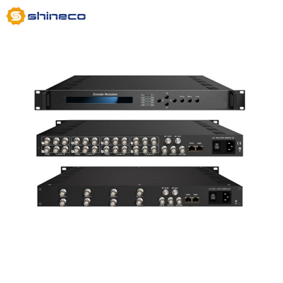 IPTV Satellite Receiver with 16 FTA DVB-S/S2 RF to IPTV Gateway for SPTS or MPTS