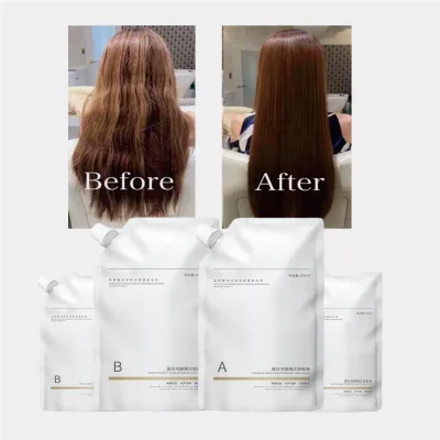 Hot New Mild Formula Keratin Repair Hair Straightening Cream 600ml for Professional Salon Home Use Permanent Hair Straightener