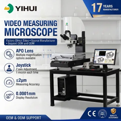 YIHUI VMM Series Manual Video Measuring Microscope VMM-3020D VMM-4030D VMM-5040D Industrial Precision Inspection Microscope
