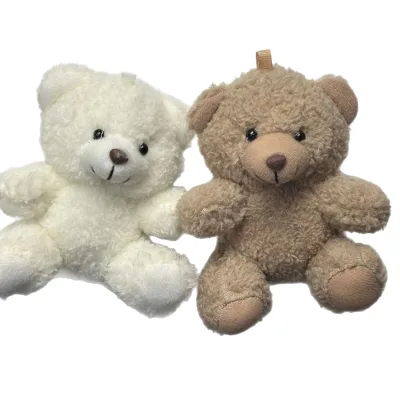 New Cartoon Curly Bear Keychain Cute Bear Plush Pendant Doll Toy Bag Hanging Gift