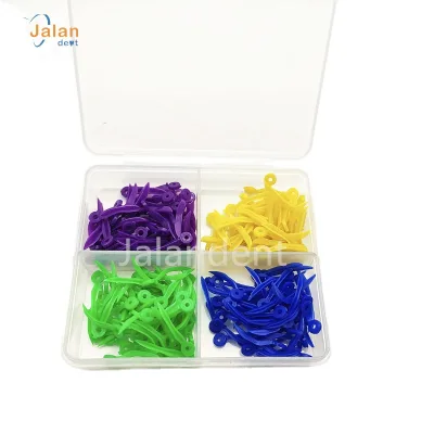 Disposable Dental Plastic Dental Wedges for Oral Care With Hole Wedges Dental Interdental Wedges