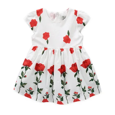 Online Shopping 1 Year Baby Girls Cotton Dresses Wholesale
