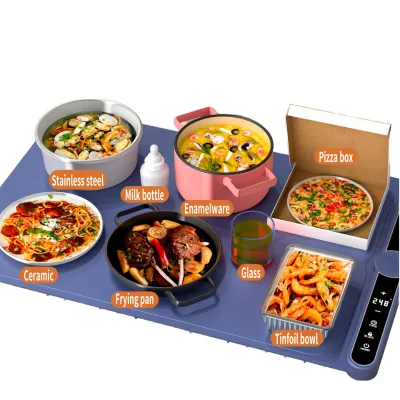 Silicone Warming Mat with Six Dishes  Foldable for Easy Storage Mats & Pads Product