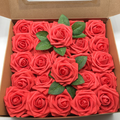 Soft Touch Artificial Roses 8cm Foam Roses