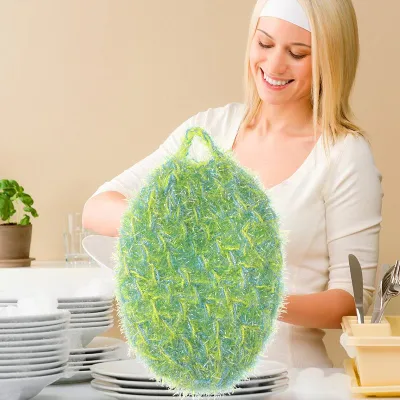 Multi-Use Dish Scrubber Sponge Clean Non-scratch Eco-Friendly Bowl Pan Dish Washing Cleaning Cloth Super Home Kitchen Tool